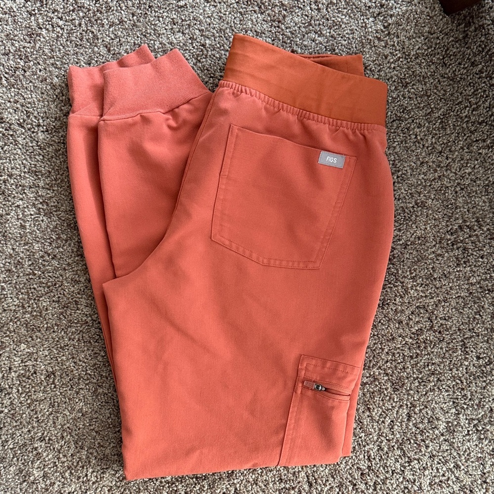 Figs Orange Jogger Pants